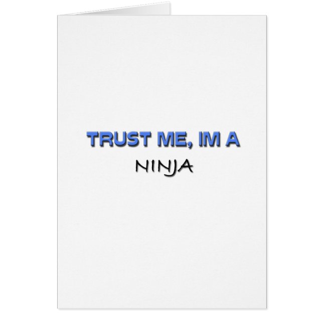 Geloof me, ik ben een Ninja. (Voorkant)