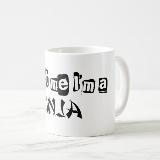 Geloof me, ik ben een ninja mok (Voorkant rechts)