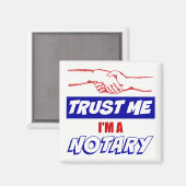 Geloof me, ik ben een Notarische Big Handshake Magneet (Voorkant / Achterkant)