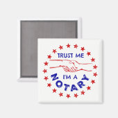 Geloof me, ik ben een Notarische Handshake. Magneet (Voorkant / Achterkant)