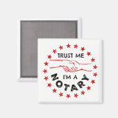 Geloof me, ik ben een Notarische Handshake. Magneet (Voorkant / Achterkant)