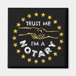 Geloof me, ik ben een Notarische Handshake. Magneet