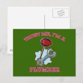 Geloof me, ik ben een Plumber Gifts en Apparel Briefkaart (Voorkant / Achterkant)