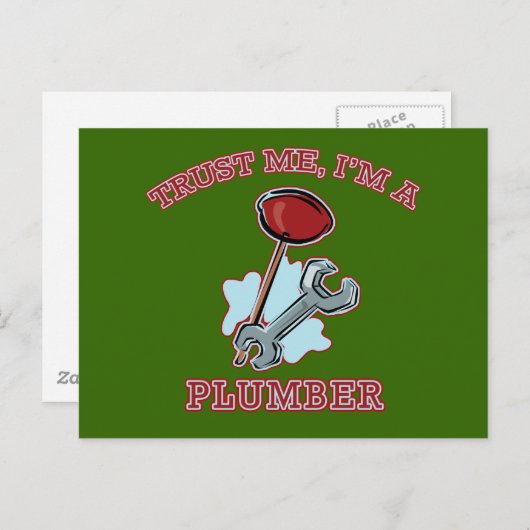 Geloof me, ik ben een Plumber Gifts en Apparel Briefkaart (Voorkant / Achterkant)