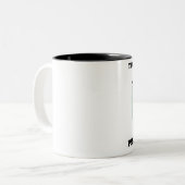 Geloof me, ik ben een psychiater. tweekleurige koffiemok (Voorkant links)