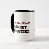 Geloof me, ik ben een Rocket Scientist Mok (Voorkant links)