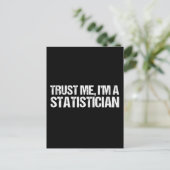 Geloof me, ik ben een statisticus. briefkaart (Staand voorkant)