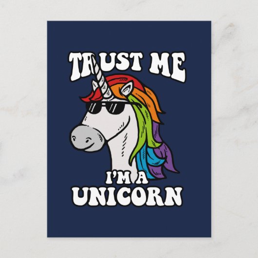 Geloof me, ik ben een Unicorn Briefkaart (Voorkant)