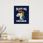Geloof me, ik ben een Unicorn Poster (Keuken)