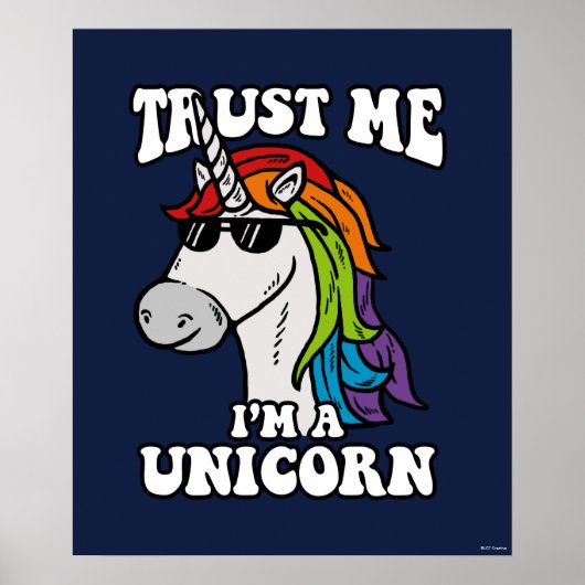 Geloof me, ik ben een Unicorn Poster (Voorkant)