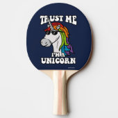 Geloof me, ik ben een Unicorn Tafeltennisbatje (Achterkant)