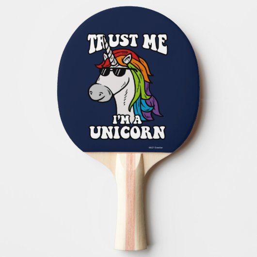 Geloof me, ik ben een Unicorn Tafeltennisbatje (Voorkant)