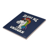 Geloof me, ik ben een Unicorn Tegeltje (Zijkant)