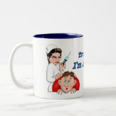 Geloof me, ik ben een verpleegster tweekleurige koffiemok (Links)