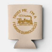 Geloof me, ik ben ferroequinoloog Steam Train Blikjeskoeler (Achterkant)