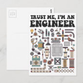 Geloof me, ik ben ingenieur briefkaart (Voorkant / Achterkant)