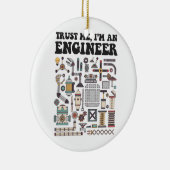 Geloof me, ik ben ingenieur keramisch ornament (Rechts)