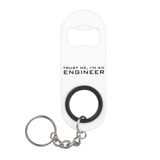 Geloof me, ik ben ingenieur mini flessenopener (Voorkant)