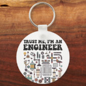 Geloof me, ik ben ingenieur sleutelhanger (Voorkant)