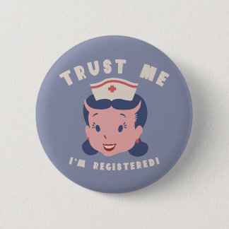 Geloof me, ik ben ingeschreven ronde button 5,7 cm