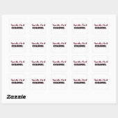 Geloof me, ik ben kolonel vierkante sticker (Vel)