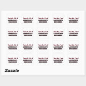 Geloof me, ik ben landschapsingenieur vierkante sticker (Vel)