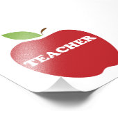 Geloof me, ik ben leraar Red Apple Foto Afdruk (Hoek)