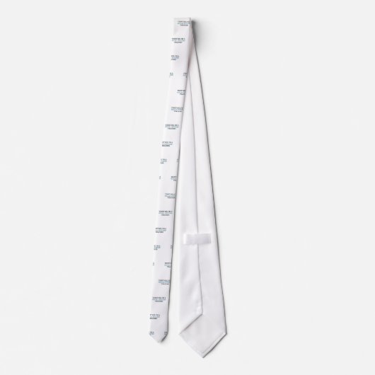 Geloof me, ik ben leraar sociale studies stropdas (Achterkant)