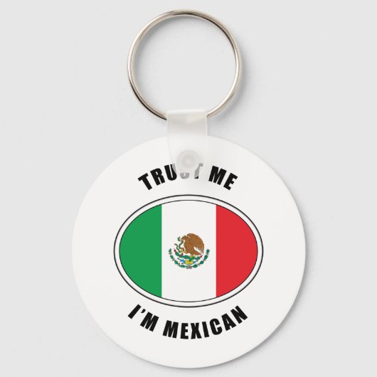Geloof me, ik ben Mexicaans. Sleutelhanger (Voorkant)