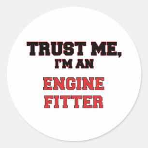 Geloof me, ik ben mijn motor fitter ronde sticker