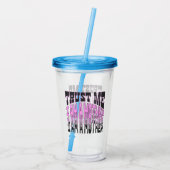 Geloof me, ik ben moeder. acryl drinkbeker (Achterkant)