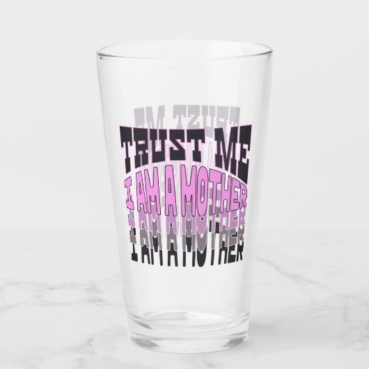 Geloof me, ik ben moeder. glas (Achterkant)