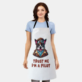 Geloof me, ik ben piloot schort (Gedragen)