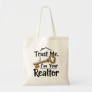 Geloof me, ik ben uw makelaar - makelaar tote bag