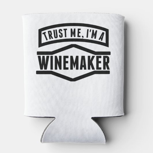 Geloof me, ik ben wijnmaker blikjeskoeler (Achterkant)