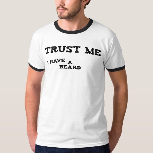 Geloof me, ik heb een baard. t-shirt (Voorkant)