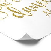 Geloof me, je kunt gouden glitter dansen 8x10 Sign Poster (Hoek)