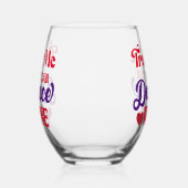 Geloof me, je kunt wijn stamloos glas dansen (Links)