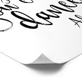 Geloof me, je kunt zwart en wit dansen, 8x10 Sign Poster (Hoek)