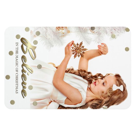 Geloof me. kerstcadeau magneet (Horizontaal)