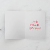 Geloof me! kerstZebra met Red Santa Hat Feestdagen Kaart (Binnen)