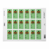 Geloof me. Leprechaun Bigfoot Etiket (Full Sheet)