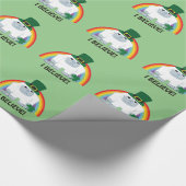 Geloof me. Leprechaun Yeti Cadeaupapier (Hoek)