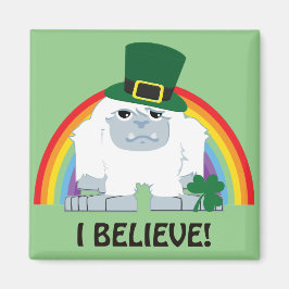 Geloof me. Leprechaun Yeti Magneet