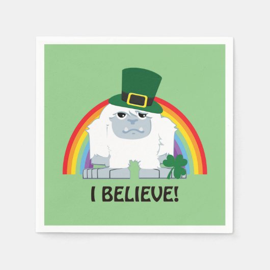Geloof me. Leprechaun Yeti Servet (Voorkant)
