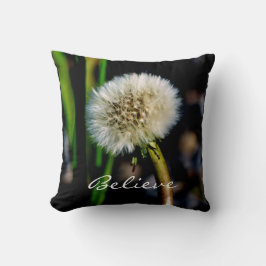 Geloof me, maak een Wish Dandelion Floral Square Kussen