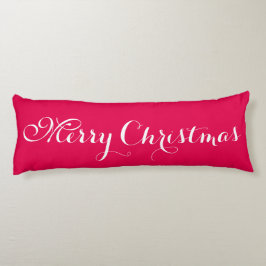 Geloof me Merry Kerstroodbody Pillow Lichaamskussen