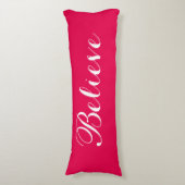 Geloof me Merry Kerstroodbody Pillow Lichaamskussen (Voorkant Verticaal)