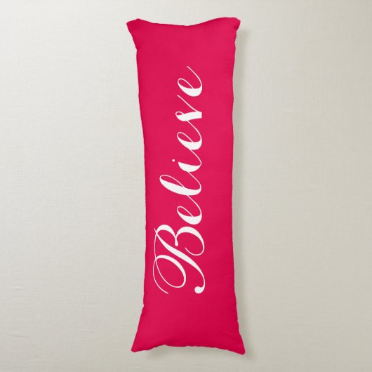 Geloof me Merry Kerstroodbody Pillow Lichaamskussen (Voorkant Verticaal)