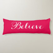 Geloof me Merry Kerstroodbody Pillow Lichaamskussen (Voorkant)